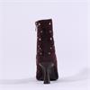Pedro Anton Gerona Stud High Heel Boot - Brown Suede